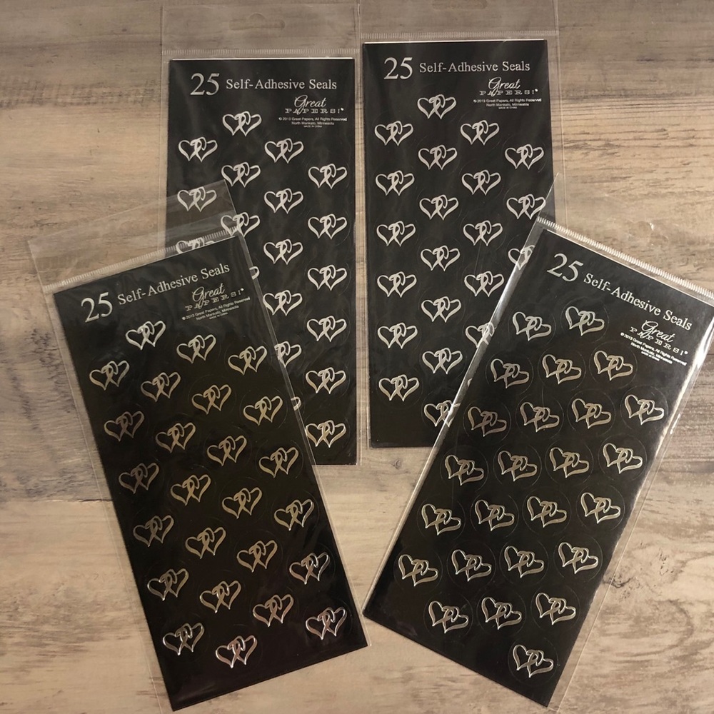 100 Self Adhesive Seals